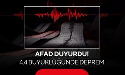 AFAD duyurdu: 4.4 büyüklüğünde deprem