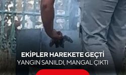 Ekipleri harekete geçiren ihbar: Yangın sanıldı, nedeni mangal çıktı