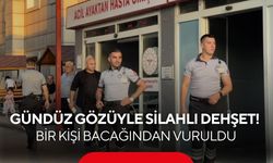 Gündüz vakti iş yerine gelen şüpheli, tartıştığı kişiyi ayağından vurdu...