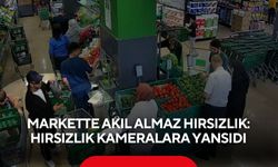 Markette akıl almaz hırsızlık: Hırsızlık kameralara yansıdı
