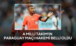 A Milli Takım'ın Paraguay maçı hakemi belli oldu