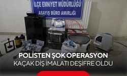 Kaçak atölyede diş protezi ve implant üreten işletmeye baskın