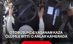 Otobüsünde yaşanan kaza ölümle bitti: O anlar kamerada