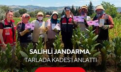 Büyük farkındalık! Salihli Jandarma tarla tarla gezerek anlatıyor!