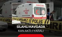Silahlı kavgada kan aktı, 1 yaralı