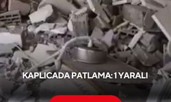 Kaplıcada patlama: 1 yaralı