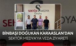 Binbaşı Doğukan Karaaslan’dan Sektör Medya’ya veda ziyareti