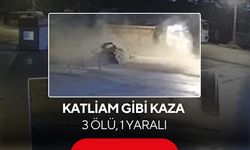 Katliam gibi kaza kamerada: Hurdaya dönen araçta 3 kişi öldü