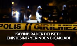 Kayınbirader dehşeti! Eniştesini 7 yerinden bıçakladı