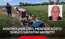 Kontrolden çıktı, menfeze düştü: Sürücü hayatını kaybetti