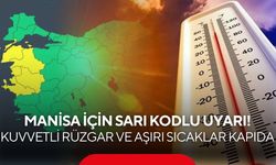 Manisa için sarı kodlu uyarı! Kuvvetli rüzgar ve aşırı sıcaklar kapıda