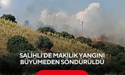 Salihli’de makilik yangını! Ekipler ve vatandaşlar seferber oldu