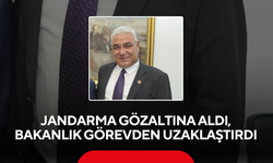 Jandarma gözaltına aldı, bakanlık görevden uzaklaştırdı