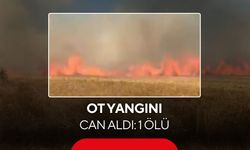 Ot yangını can aldı: 1 ölü