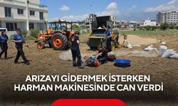 Harman makinesini tamir ederken can verdi