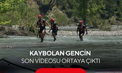 Serinlemek için girdiği çayda kayboldu! Gencin son videosu ortaya çıktı