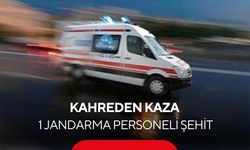 Kahreden kaza: 1 jandarma personeli şehit, 5 yaralı
