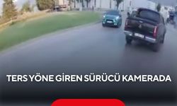 Ters yöne giren otomobil sürücüleri zor durumda bıraktı...