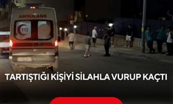 Kafede tartıştığı kişiyi silahla vurup kaçtı