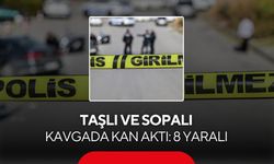 Taşlı ve sopalı kavgada kan aktı: 8 yaralı