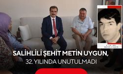 Salihli’de Şehit Metin Uygun 32. yılında dualarla anıldı