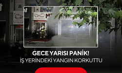 Gece Yarısı Panik ! İş Yerindeki Yangın Korkuttu