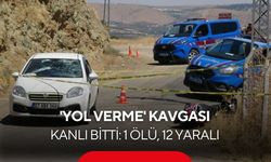 Yol verme kavgası kanlı bitti: 1 ölü, 12 yaralı