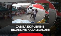 Pazar yerinde dehşet! Zabıta ekiplerine bıçaklı ve kasalı saldırı