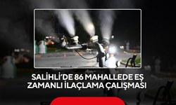 Salihli’de 86 mahallede eş zamanlı ilaçlama çalışması başlatıldı