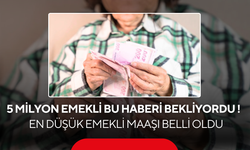 5 milyon emekli bu haberi bekliyordu... En düşük emekli maaşı belli oldu