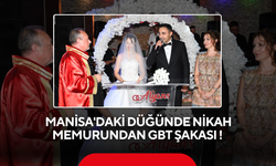Manisa'daki düğünde nikah memurundan GBT şakası!