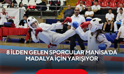 8 ilden gelen sporcular Manisa'da madalya için yarışıyor