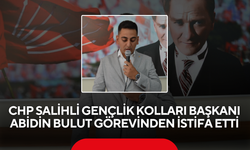 CHP Salihli Gençlik Kolları Başkanı Abidin Bulut Görevinden İstifa Etti