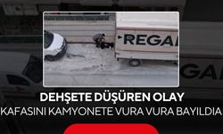 Akıl almaz anlar! Kafasını defalarca kamyonet kasasına vurup kendini bayılttı...
