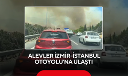 Alevler İzmir-İstanbul Otoyolu'na ulaştı