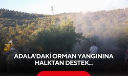 Alevleri gören hortumu kaptı! Salihli Adala'daki orman yangınına halktan destek...
