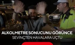 Alkolmetre sonucunu görünce sevinçten havalara uçtu! O anlar gülümsetti...