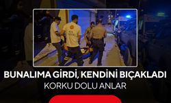 Apartman sakinleri dehşeti yaşadı! Bunalıma girdi, kendini bıçakladı...