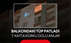 Balkondaki yangın tüp patlamasıyla büyüdü, facia son anda önlendi...
