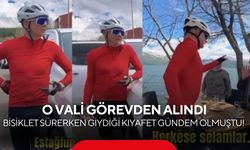 Bisiklet sürerken giydiği kıyafet gündem olmuştu! O vali görevden alındı