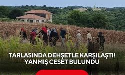 Tarlasına giden vatandaş dehşetle karşılaştı! Yanmış ceset bulundu