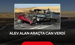 Alev alan araçta can verdi