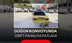 Düğün konvoyunda drift pahalıya patladı! 156 bin TL ceza