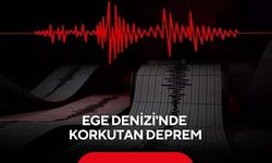 Ege Denizi'nde korkutan deprem