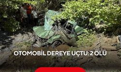 Otomobil dereye uçtu: 2 ölü