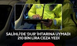 Salihli’de polisten kaçtı, 210 bin lira cezadan kurtulamadı