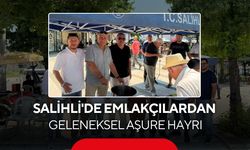 Salihli'de emlakçılardan geleneksel aşure hayrı