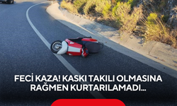 Feci kaza! Kaskı takılı olmasına rağmen kurtarılamadı...