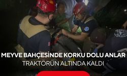 Feci traktör kazası! Çukura düşerek devrilen traktörün altında kalan sürücü ağır yaralandı...
