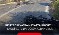 Gencecik yaşta hayattan koptu! Motosiklet vidanjörün altına girdi...